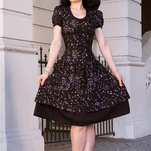 Elegant Black Midi Dress